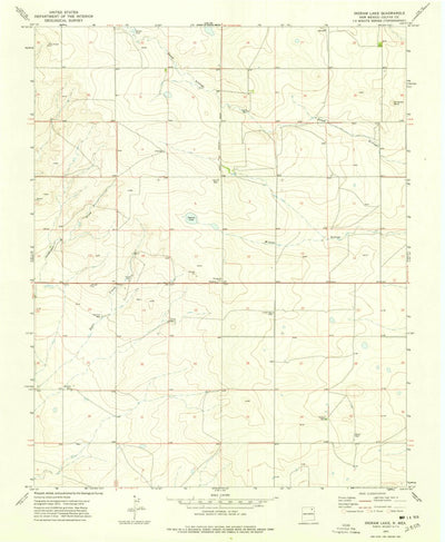 United States Geological Survey Ingram Lake, NM (1974, 24000-Scale) digital map