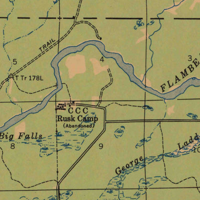 United States Geological Survey Ingram, WI (1947, 48000-Scale) digital map