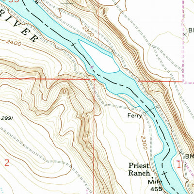 United States Geological Survey Initial Point, ID (1957, 24000-Scale) digital map