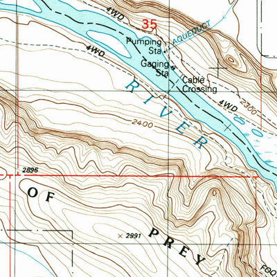 United States Geological Survey Initial Point, ID (1992, 24000-Scale) digital map