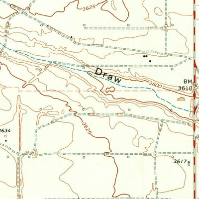 United States Geological Survey Ink Basin, TX (1971, 24000-Scale) digital map