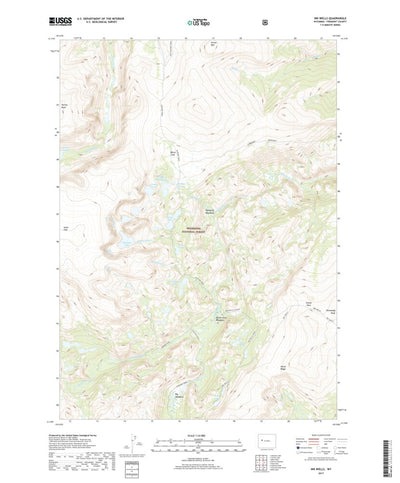 United States Geological Survey Ink Wells, WY (2017, 24000-Scale) digital map