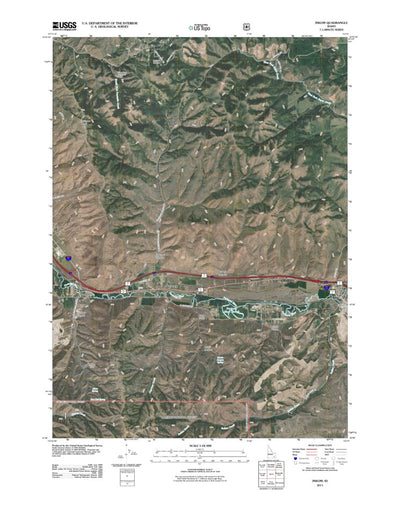 United States Geological Survey Inkom, ID (2011, 24000-Scale) digital map