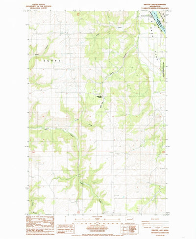 United States Geological Survey Inkster Lake, WA (1985, 24000-Scale) digital map