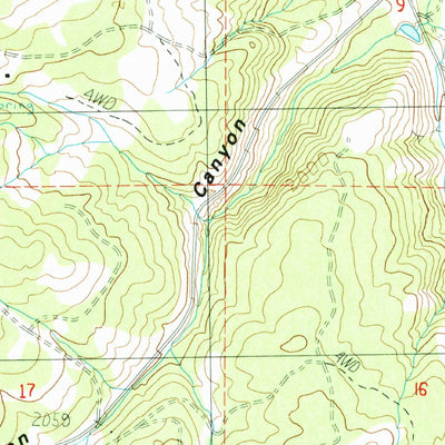 United States Geological Survey Inkster Lake, WA (1985, 24000-Scale) digital map