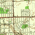 United States Geological Survey Inkster, MI (1942, 24000-Scale) digital map