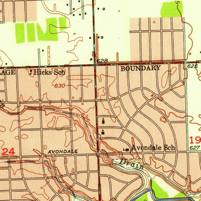 United States Geological Survey Inkster, MI (1952, 24000-Scale) digital map