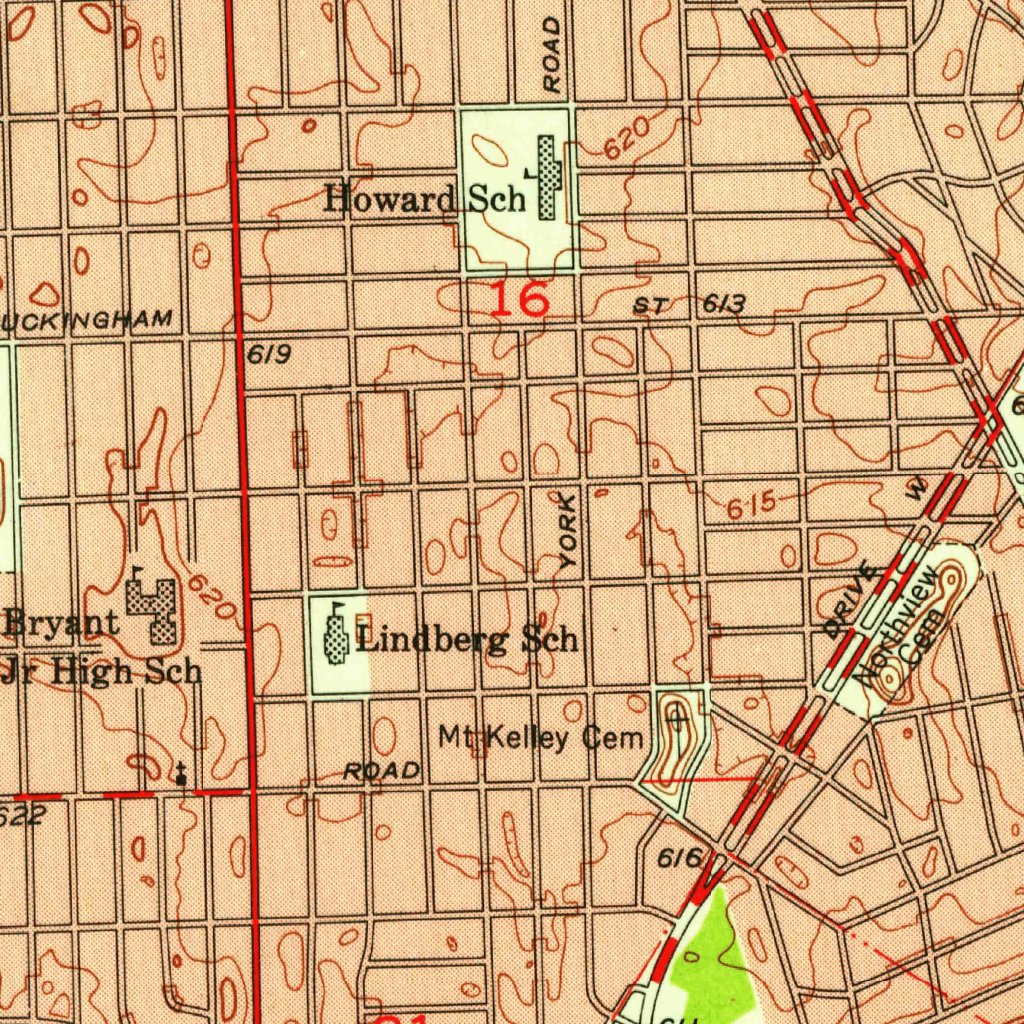 Inkster, MI (1952, 24000-Scale) Map by United States Geological