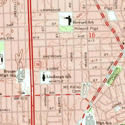 United States Geological Survey Inkster, MI (1968, 24000-Scale) digital map