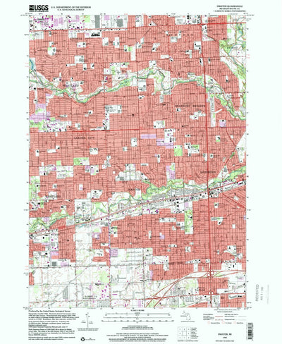 United States Geological Survey Inkster, MI (1996, 24000-Scale) digital map