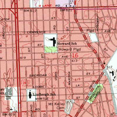 United States Geological Survey Inkster, MI (1996, 24000-Scale) digital map