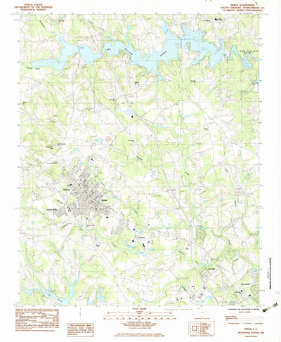 United States Geological Survey Inman, SC (1983, 24000-Scale) digital map