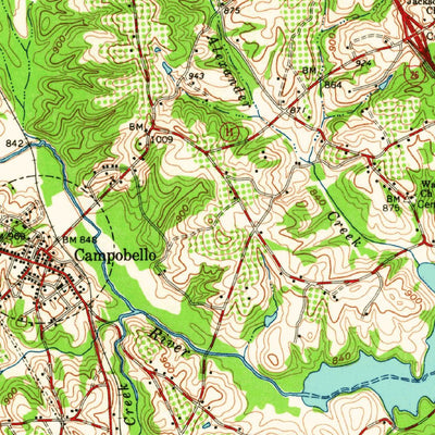 United States Geological Survey Inman, SC-NC (1961, 62500-Scale) digital map