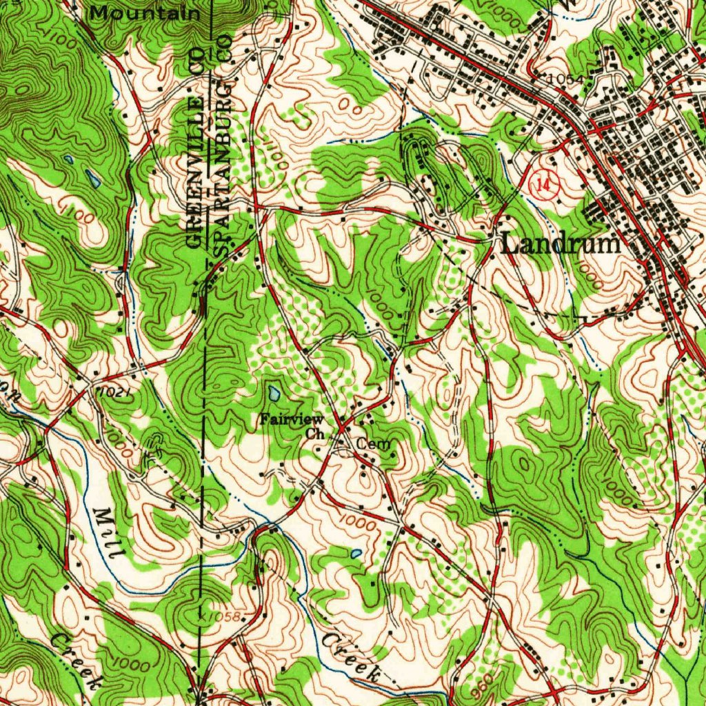 Inman, SC-NC (1961, 62500-Scale) Map by United States Geological Survey ...