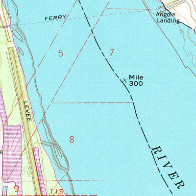 United States Geological Survey Innis, LA-MS (1965, 24000-Scale) digital map