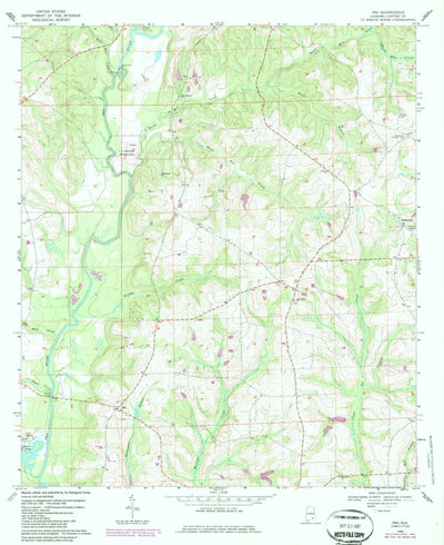 United States Geological Survey Ino, AL (1968, 24000-Scale) digital map