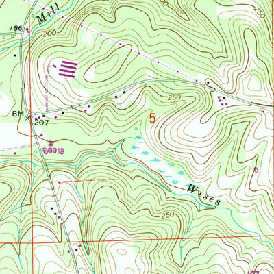 United States Geological Survey Ino, AL (1968, 24000-Scale) digital map