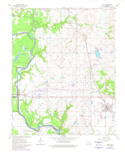 United States Geological Survey Inola, OK (1963, 24000-Scale) digital map