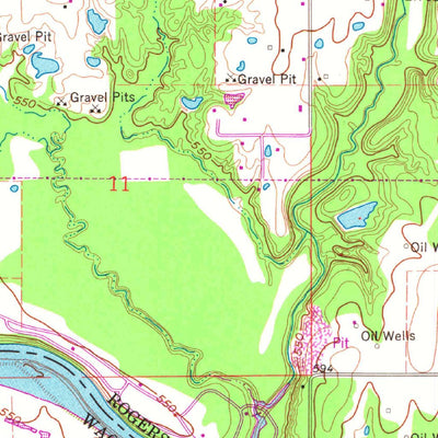 United States Geological Survey Inola, OK (1963, 24000-Scale) digital map