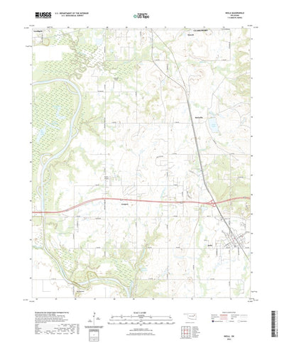United States Geological Survey Inola, OK (2022, 24000-Scale) digital map