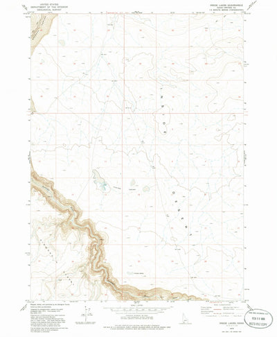 United States Geological Survey Inside Lakes, ID (1979, 24000-Scale) digital map