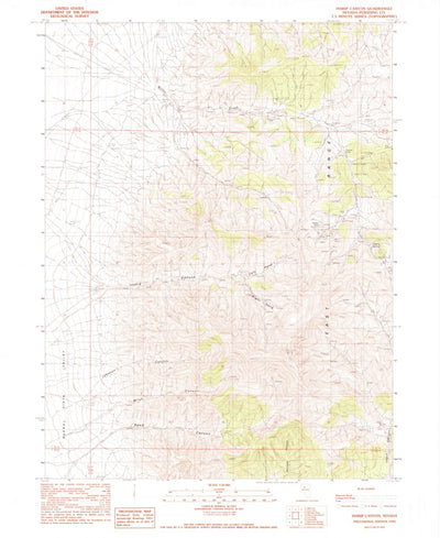 United States Geological Survey Inskip Canyon, NV (1990, 24000-Scale) digital map