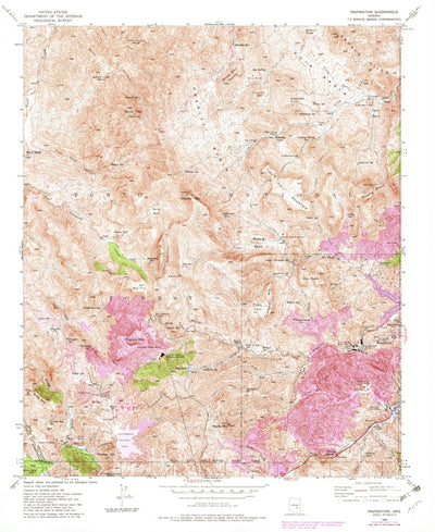 United States Geological Survey Inspiration, AZ (1945, 24000-Scale) digital map