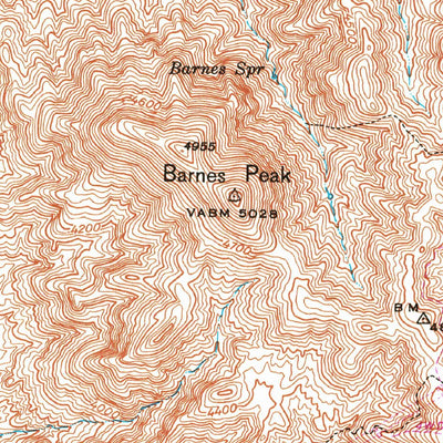 United States Geological Survey Inspiration, AZ (1945, 24000-Scale) digital map