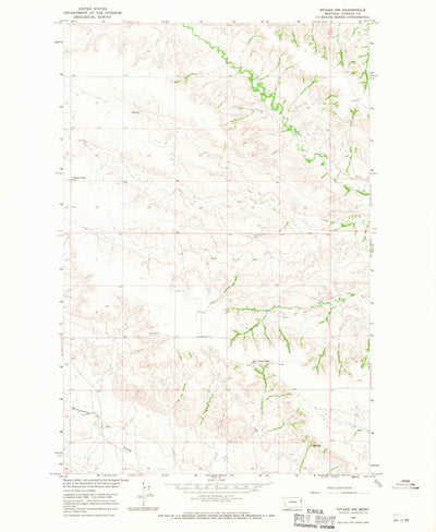 United States Geological Survey Intake NW, MT (1966, 24000-Scale) digital map