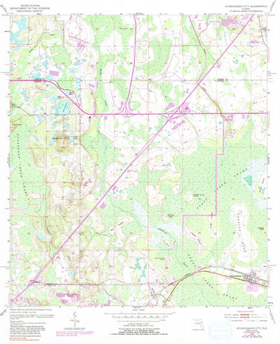 United States Geological Survey Intercession City, FL (1953, 24000-Scale) digital map