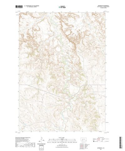 United States Geological Survey Interior SE, SD (2021, 24000-Scale) digital map