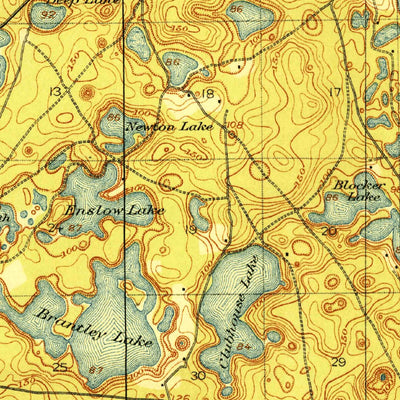 United States Geological Survey Interlachen, FL (1916, 62500-Scale) digital map