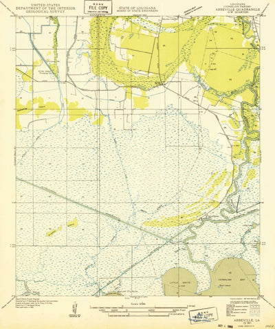 United States Geological Survey Intracoastal City, LA (1932, 31680-Scale) digital map