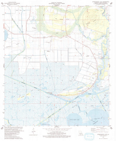 United States Geological Survey Intracoastal City, LA (1975, 24000-Scale) digital map