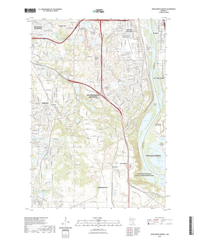 United States Geological Survey Inver Grove Heights, MN (2022, 24000-Scale) digital map