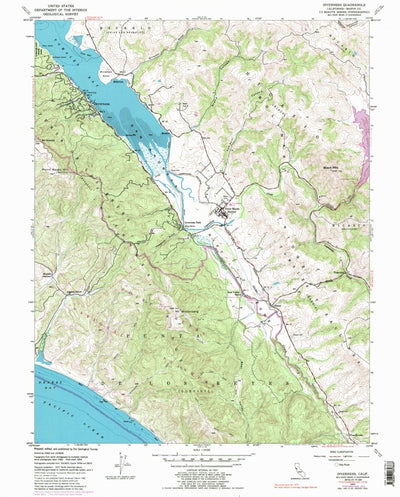 United States Geological Survey Inverness, CA (1954, 24000-Scale) digital map