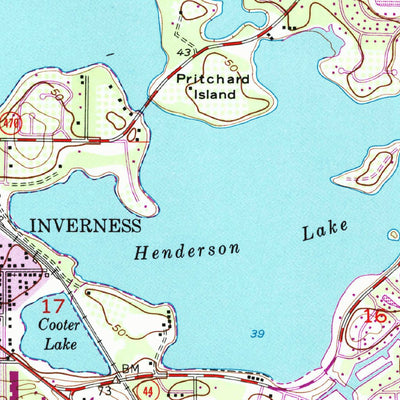United States Geological Survey Inverness, FL (1954, 24000-Scale) digital map