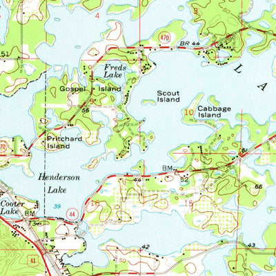 United States Geological Survey Inverness, FL (1954, 62500-Scale) digital map