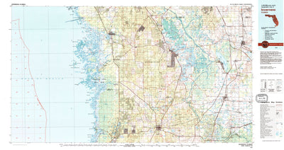United States Geological Survey Inverness, FL (1979, 100000-Scale) digital map