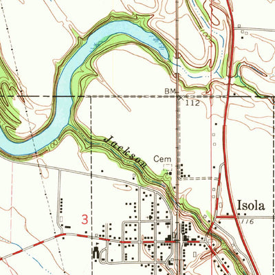 United States Geological Survey Inverness, MS (1965, 24000-Scale) digital map
