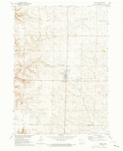 United States Geological Survey Inwood, IA (1971, 24000-Scale) digital map