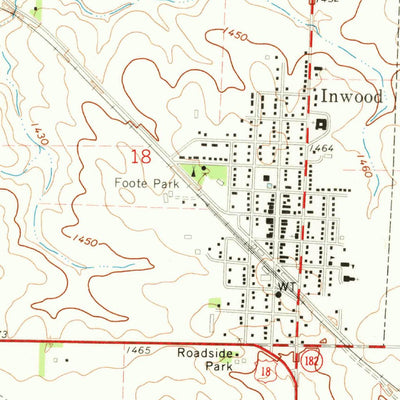 United States Geological Survey Inwood, IA (1971, 24000-Scale) digital map