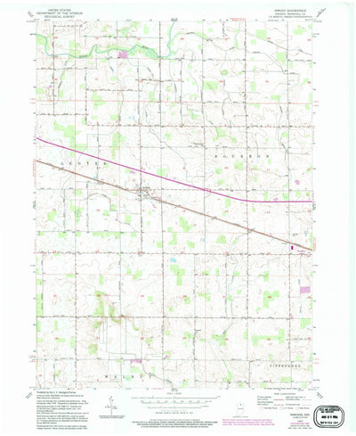 United States Geological Survey Inwood, IN (1957, 24000-Scale) digital map