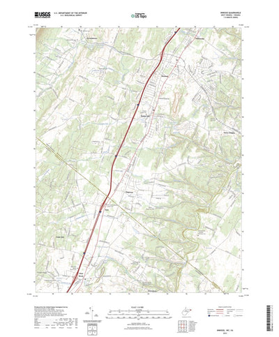 United States Geological Survey Inwood, WV (2023, 24000-Scale) digital map