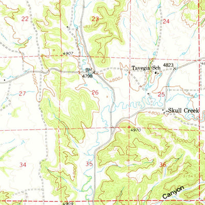 United States Geological Survey Inyan Kara Mountain, WY (1958, 62500-Scale) digital map