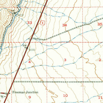 United States Geological Survey Inyokern, CA (1943, 62500-Scale) digital map