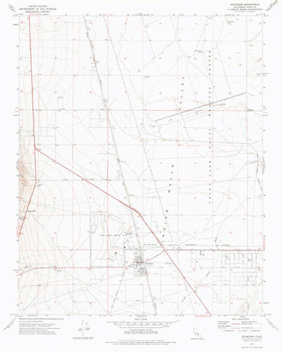 United States Geological Survey Inyokern, CA (1972, 24000-Scale) digital map