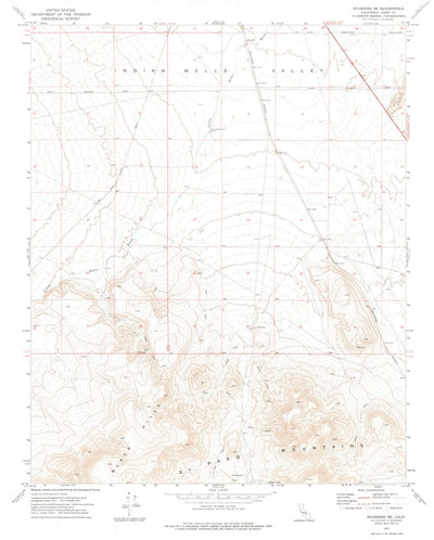 United States Geological Survey Inyokern SE, CA (1972, 24000-Scale) digital map