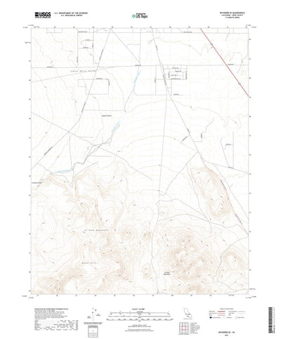 United States Geological Survey Inyokern SE, CA (2021, 24000-Scale) digital map