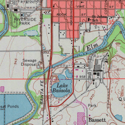 United States Geological Survey Iola, KS (1966, 24000-Scale) digital map